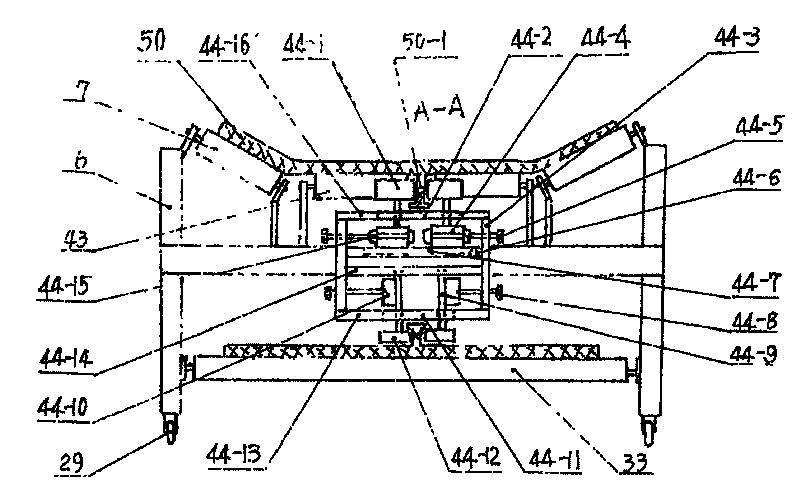 Multi-drive mobile adhesive tape conveyor capable of bending at will