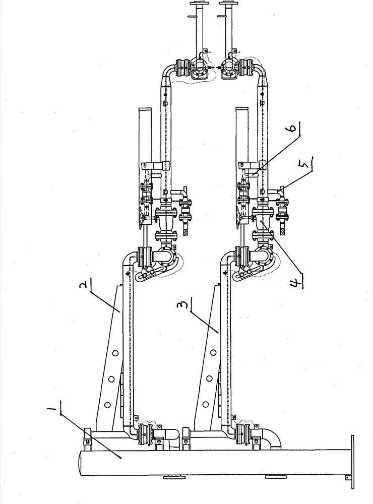 Low-temperature land fluid assembly and disassembly arm