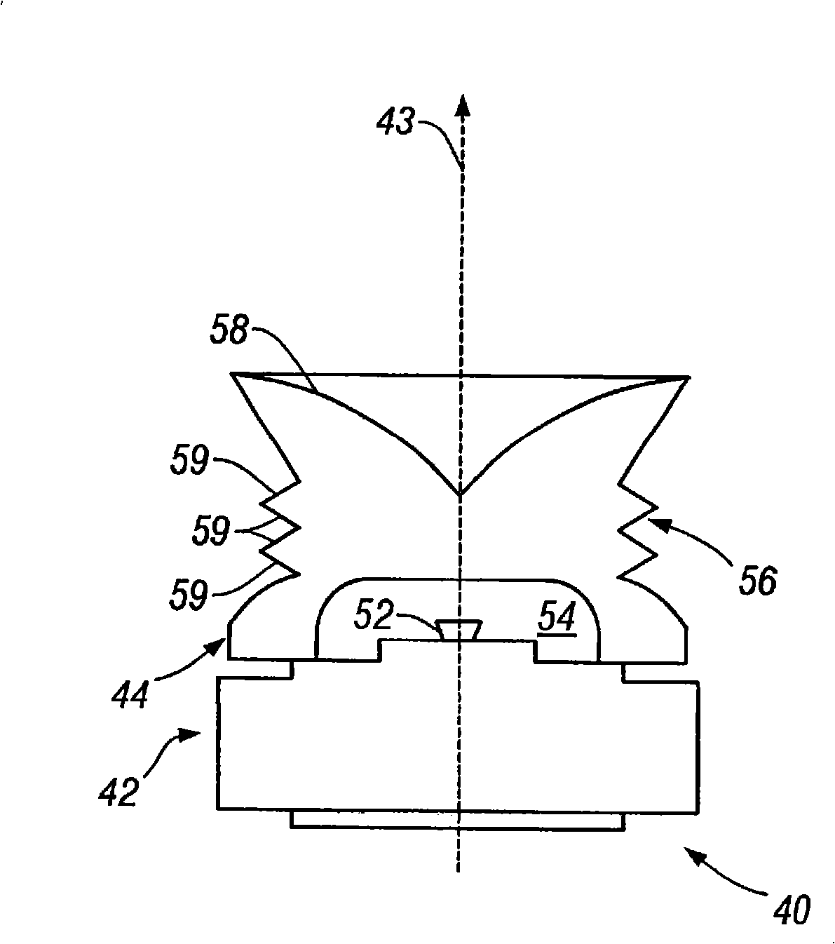 Illuminating device and its lens used therein