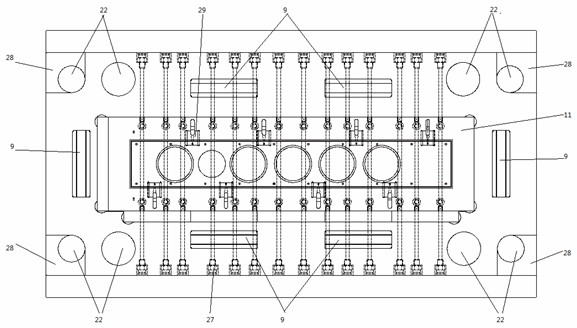 High-brightness non-melted mark steam injection mold and using method thereof