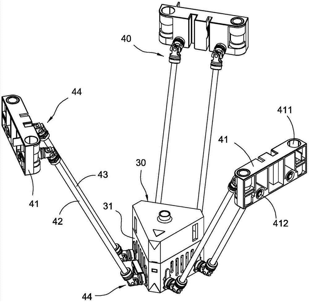 Multi-shaft parallel type three-dimensional printer