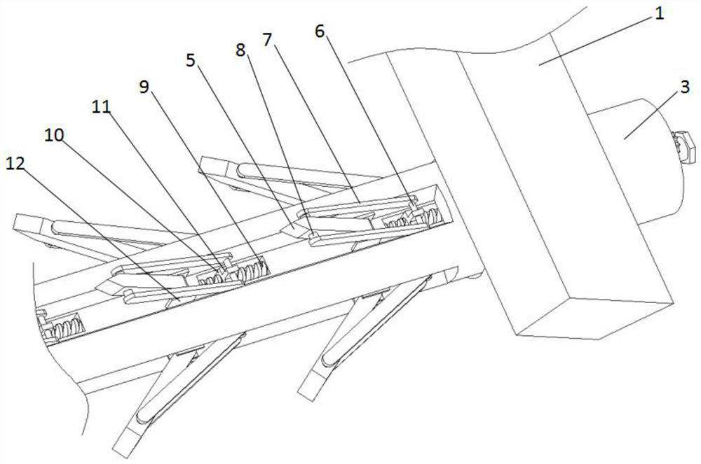 Side slope anchoring and shotcreting supporting structure