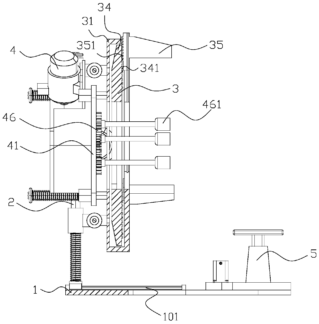 Automobile tire assembling and disassembling tool