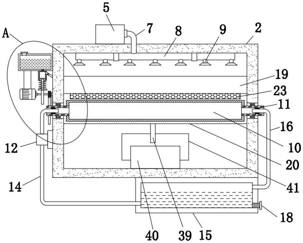 Polypropylene fiber spinning device and spinning method