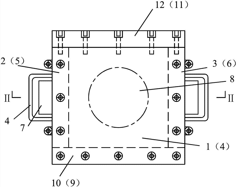 Rock structural surface shear test method and implementation apparatus thereof