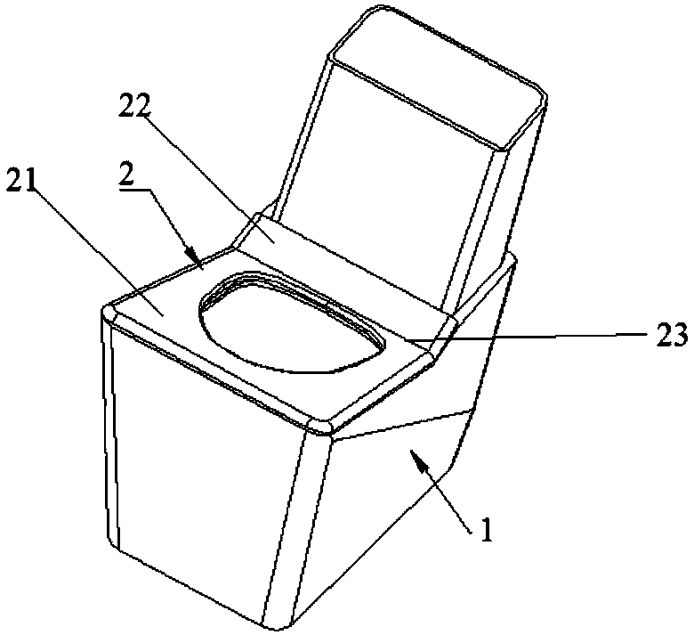 Electronic toilet suitable for defecation of human body and flushing and method of toilet