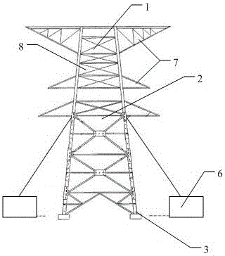 Anticorrosion assemblage supporting mechanism system used for power supply system and having tilting early warning function