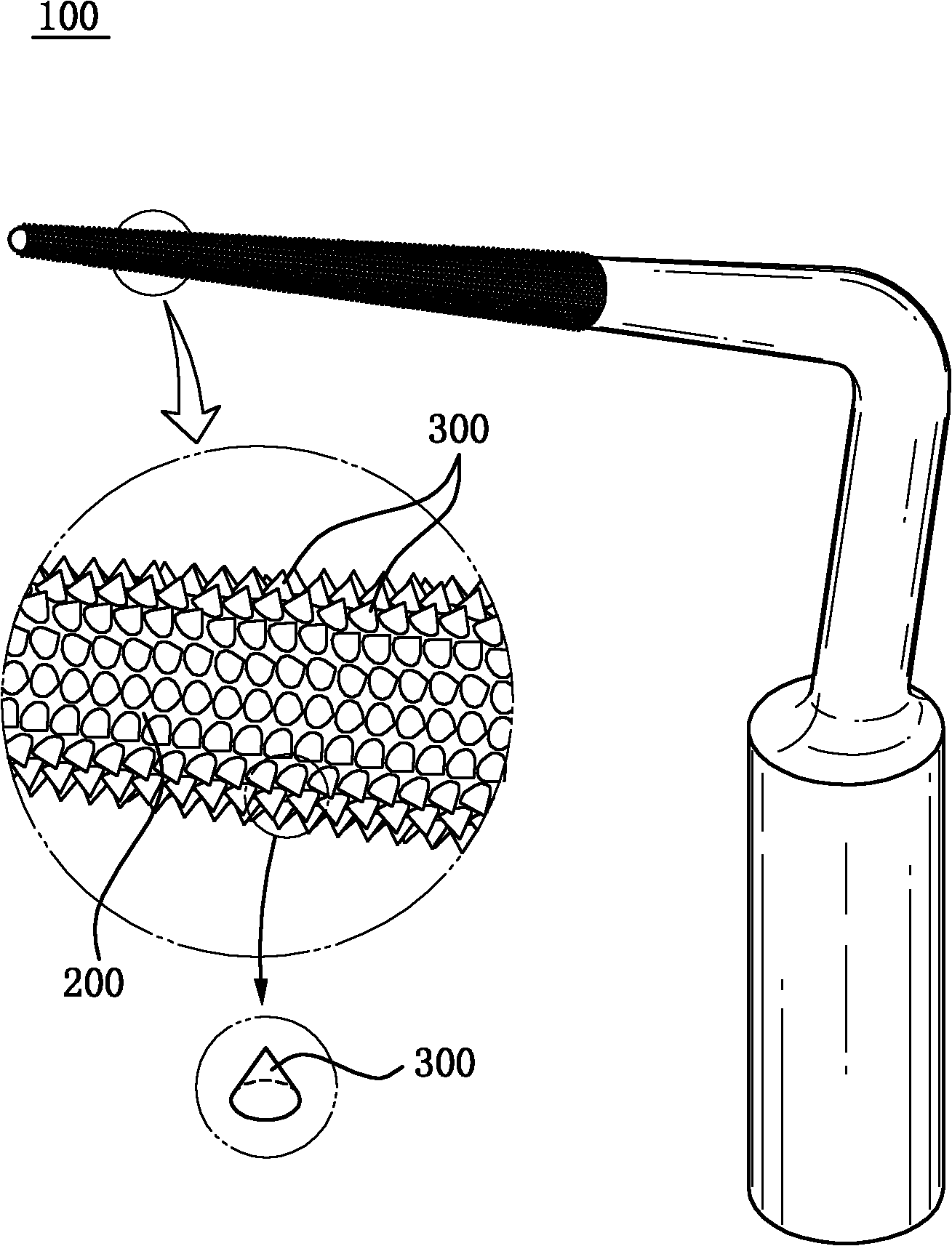 Ultrasonic wave syringe needle for dental department and medical treatment and manufacture method thereof