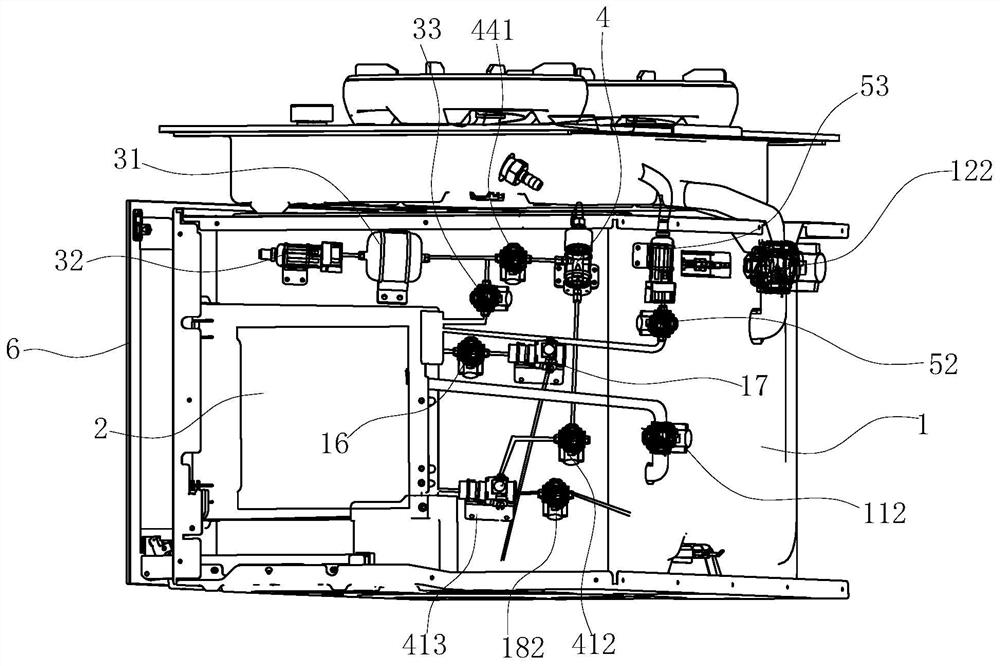 Steam exhaust structure for cooking device and cooking device with same