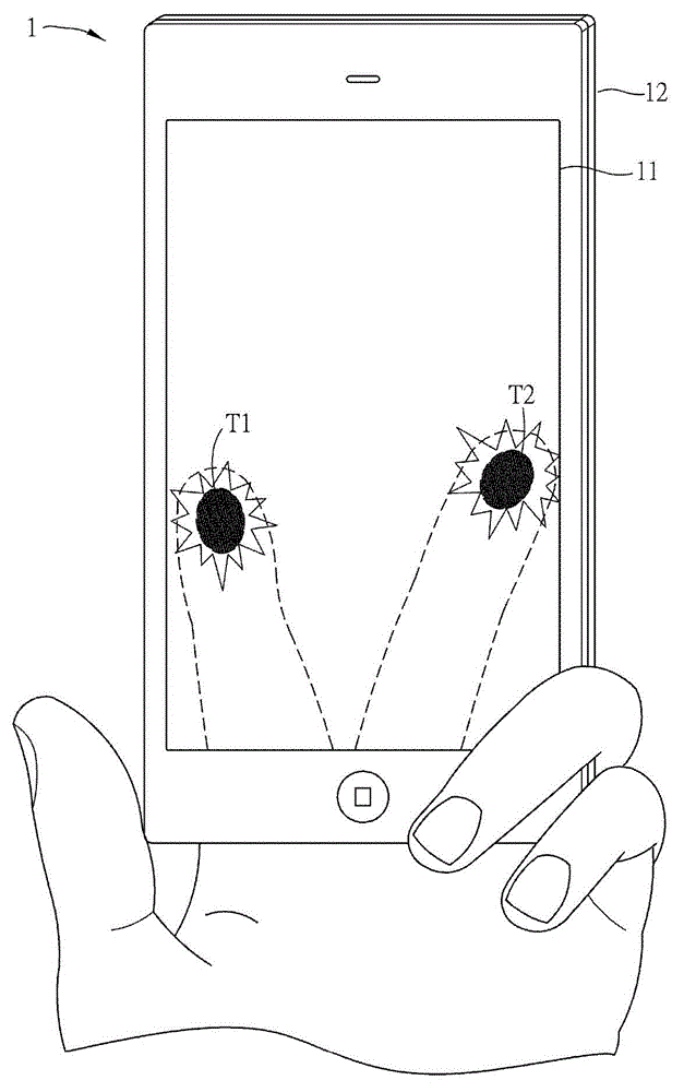 Hand-held electronic apparatus with multi-point touch function, touch outer cover and starting method