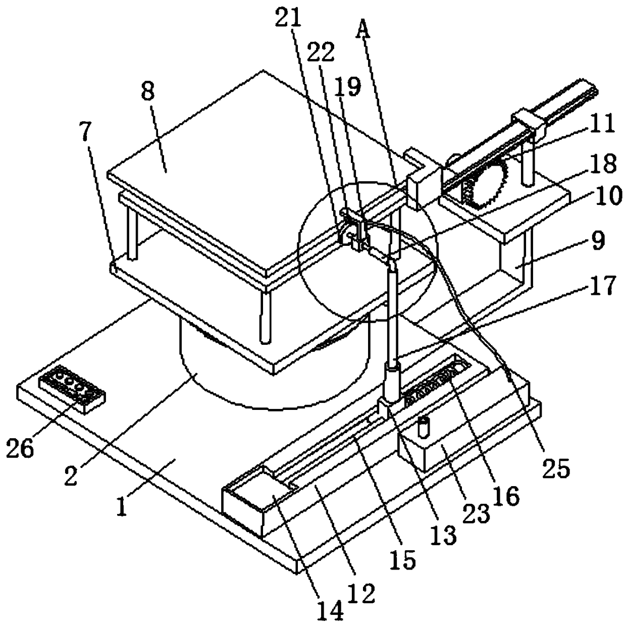 Adjustable glass edge-grinding machine