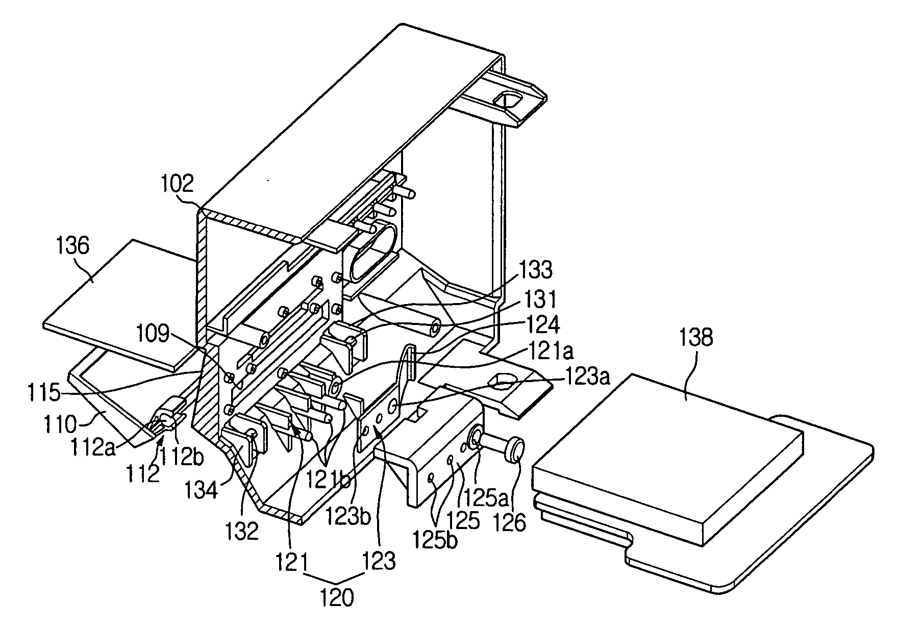 Door opening and closing device and electronic apparatus having the same