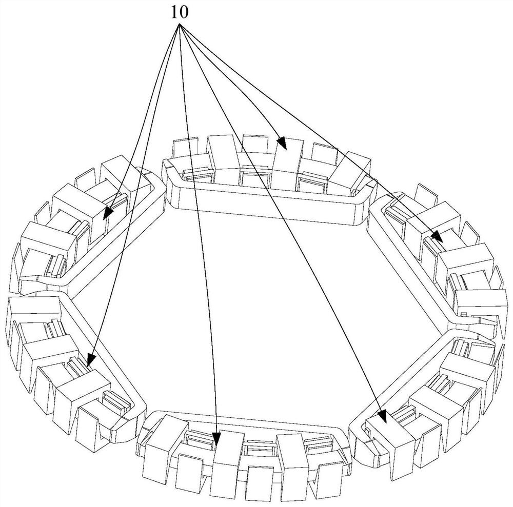 Motor stator and motor