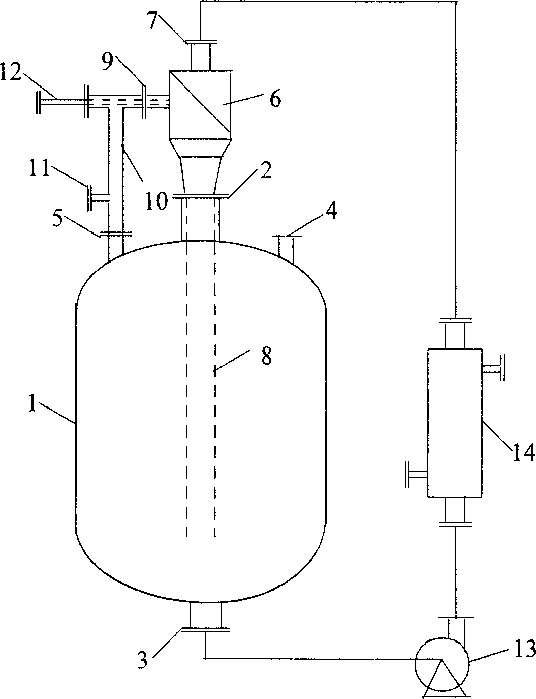 Process for preparing n-hexylic acid by oxidation of sec- octyl alcohol with nitric acid and its special device