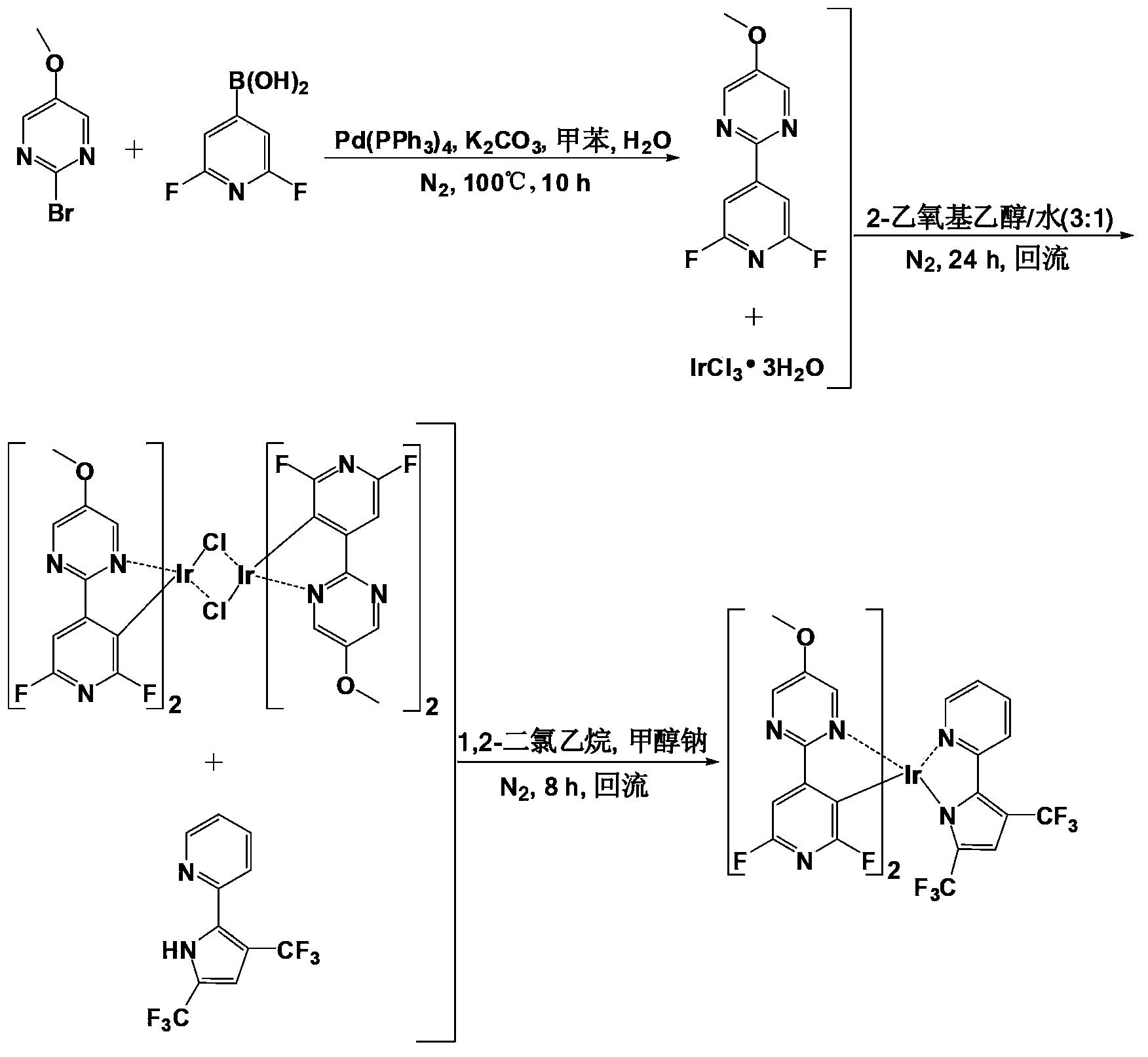 Organic electroluminescent material, preparation method and application thereof