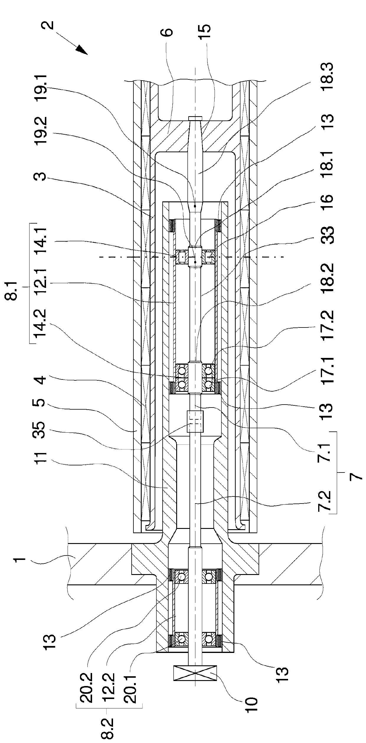 winding spindle