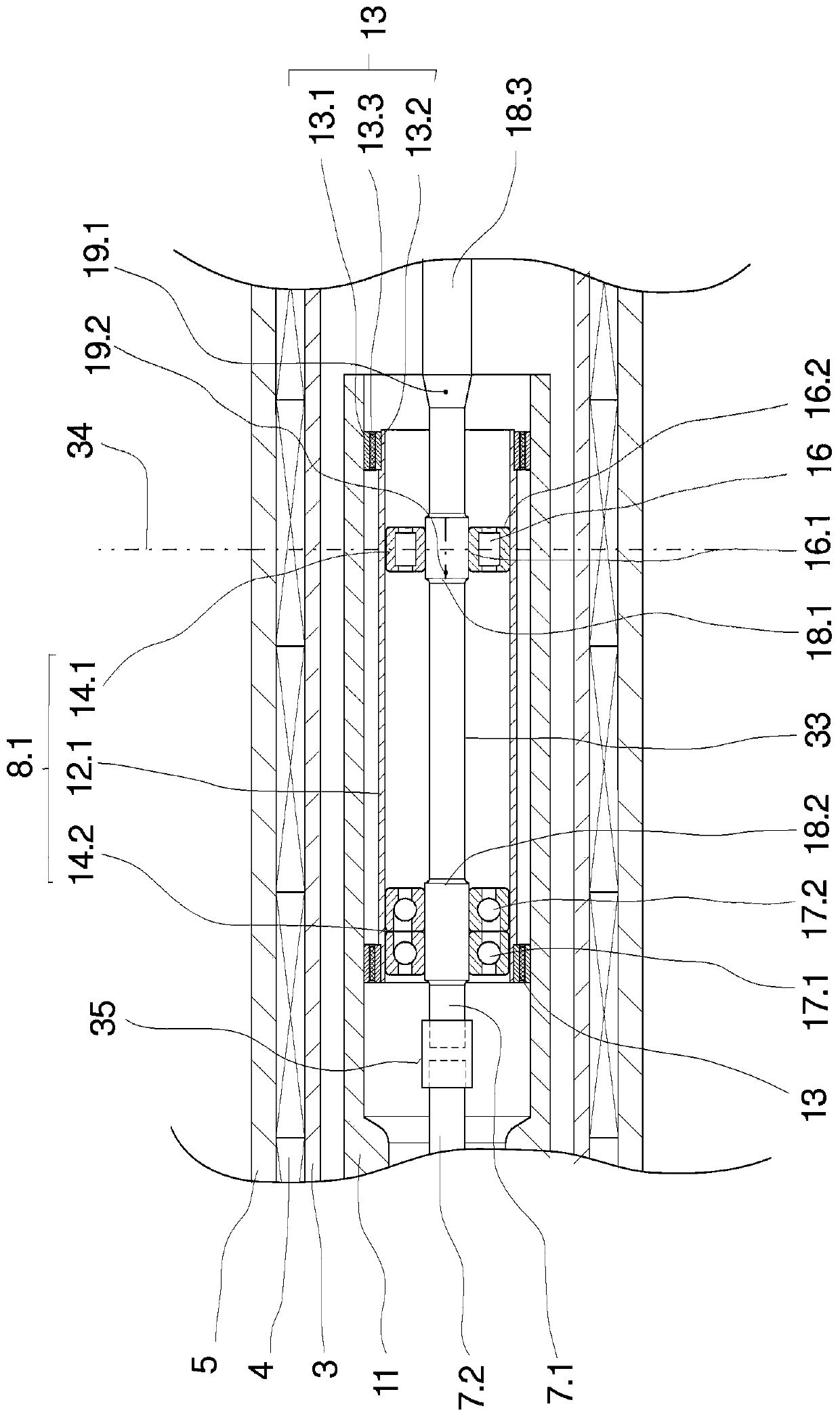 winding spindle