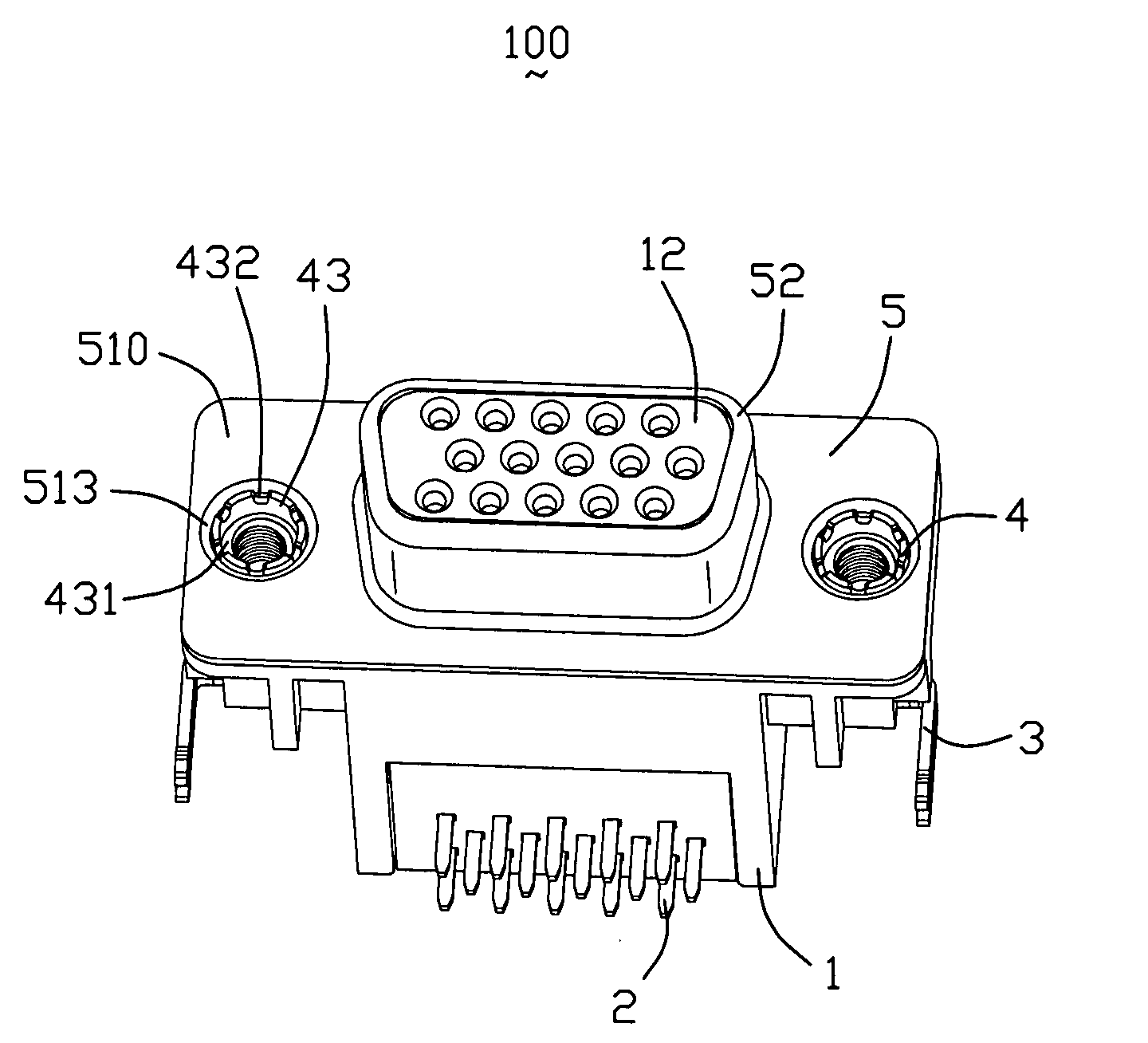 Electrical connector with improved fastener