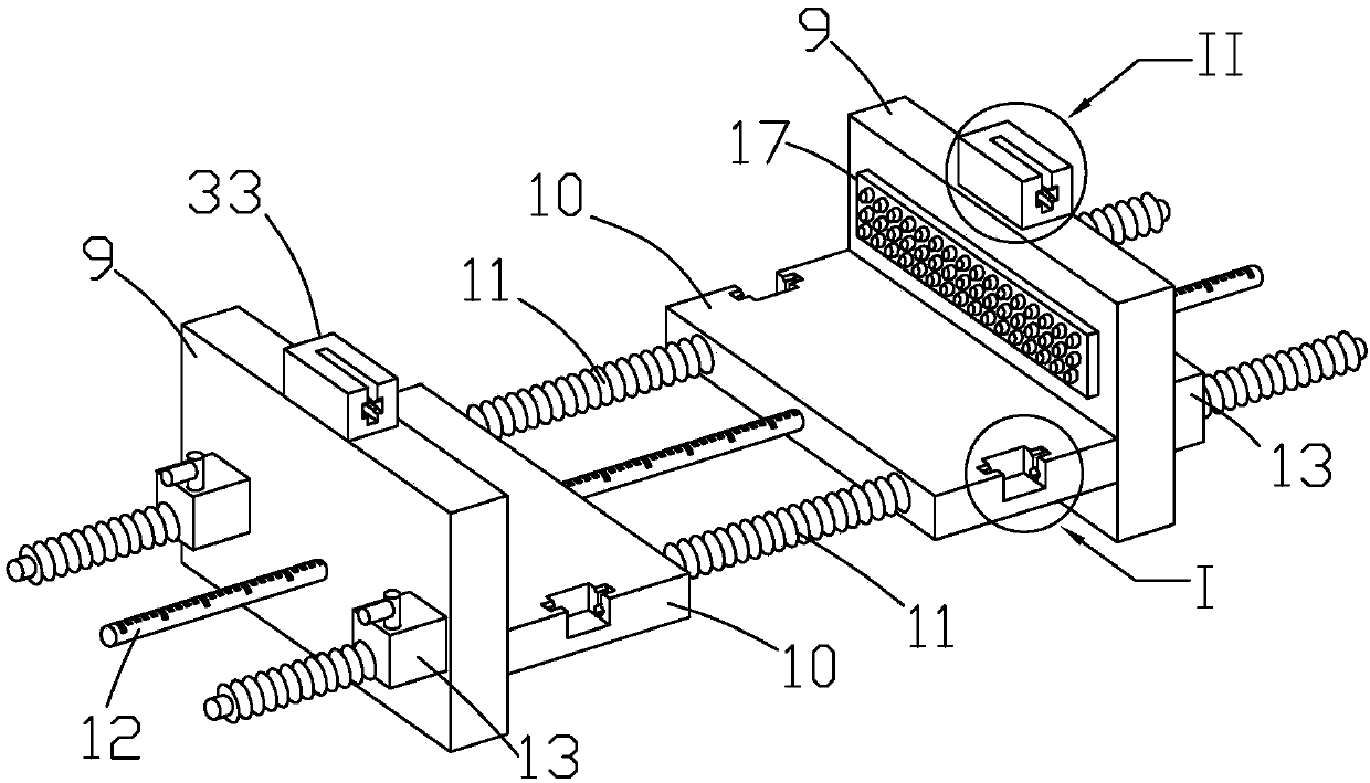 Repair and reinforcement device and installation method for ancient building covered bridge