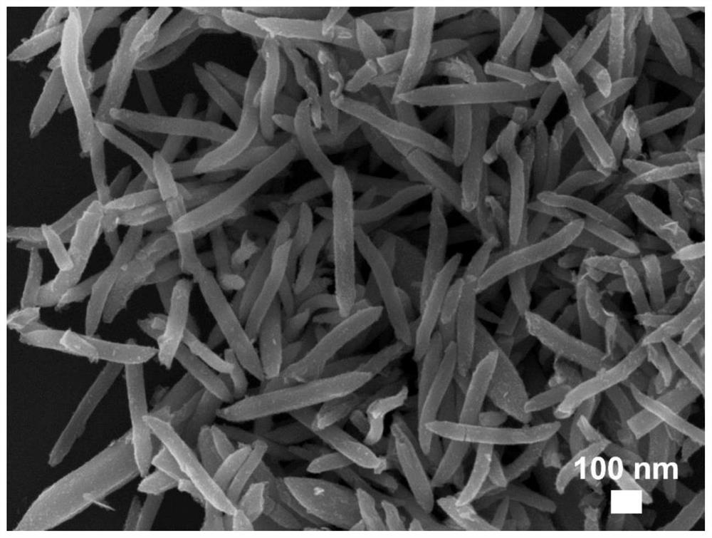 Gas-sensing nanomaterials based on carbon particle-modified mesoporous iron oxide nanorod structure, preparation process and application