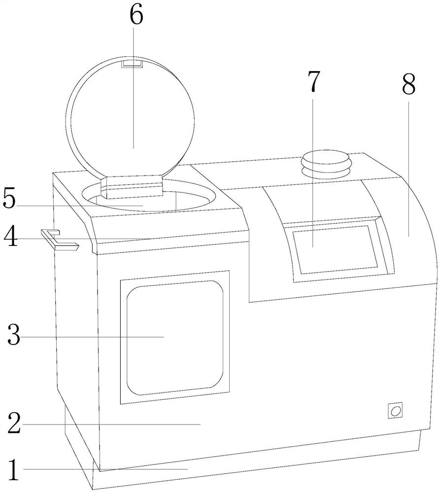 A vegetable root dish sampler in the shape of an agricultural facility rhizome gourd bottom