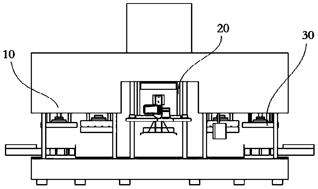 Double-side high-smoothness pulp molding product shaping system and shaping method