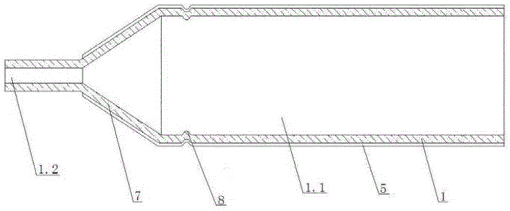 A rear intake type heat conduction smoking device