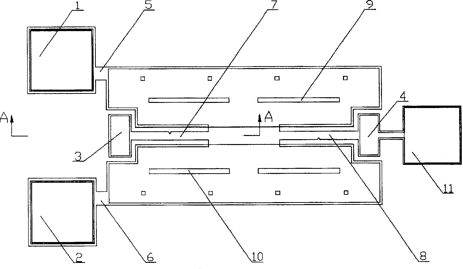 Micro-structure twist fatigue testing apparatus driven by parallel plate capacitance
