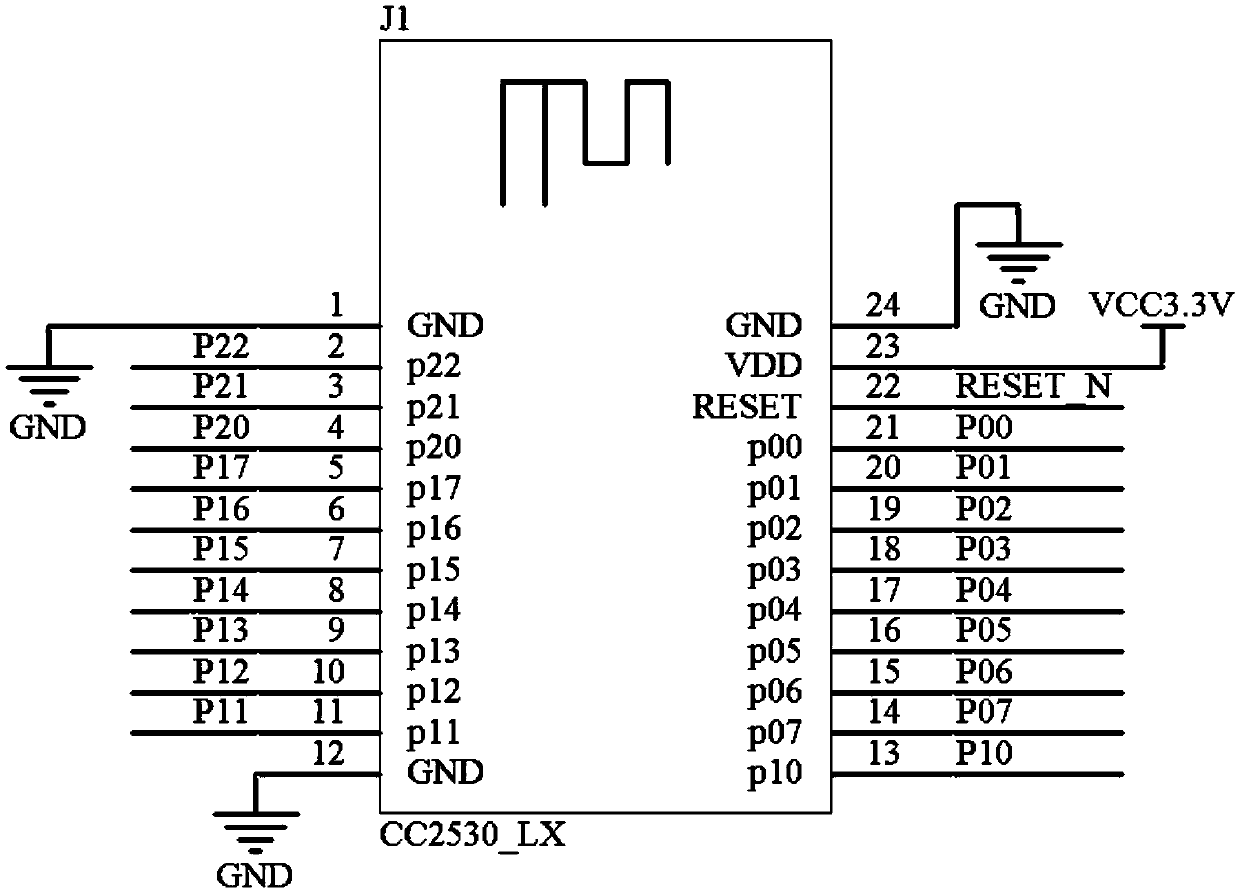 Zigbee IOT (Internet of Things) module and low-power-consumption control method therefor