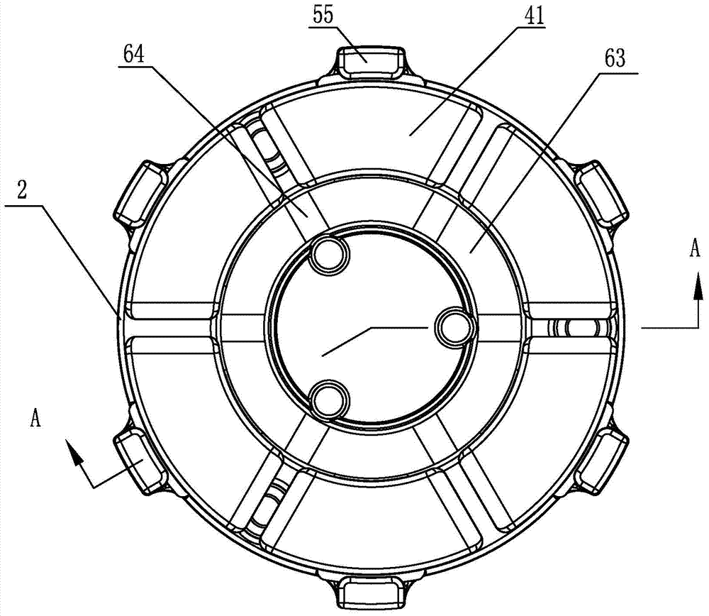 Water-lubricated thrust bearing of submersible motor for well