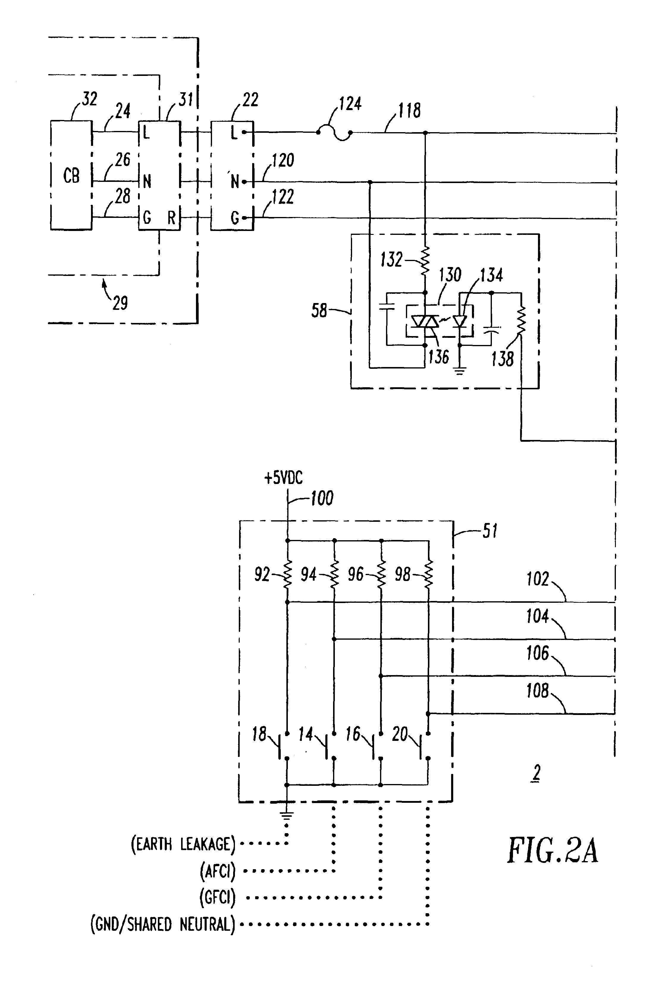 Power circuit tester apparatus and method