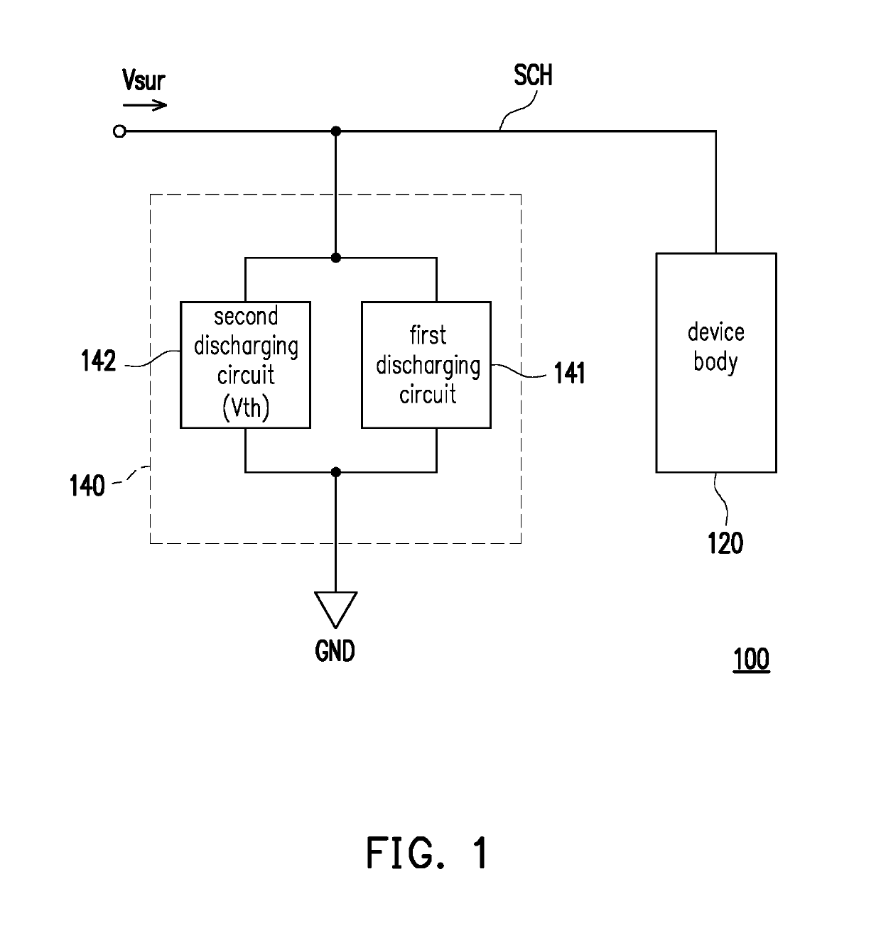 Circuit for preventing surge and electronic apparatus having the same