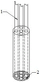A method for manufacturing high temperature resistant bundled optical fibers