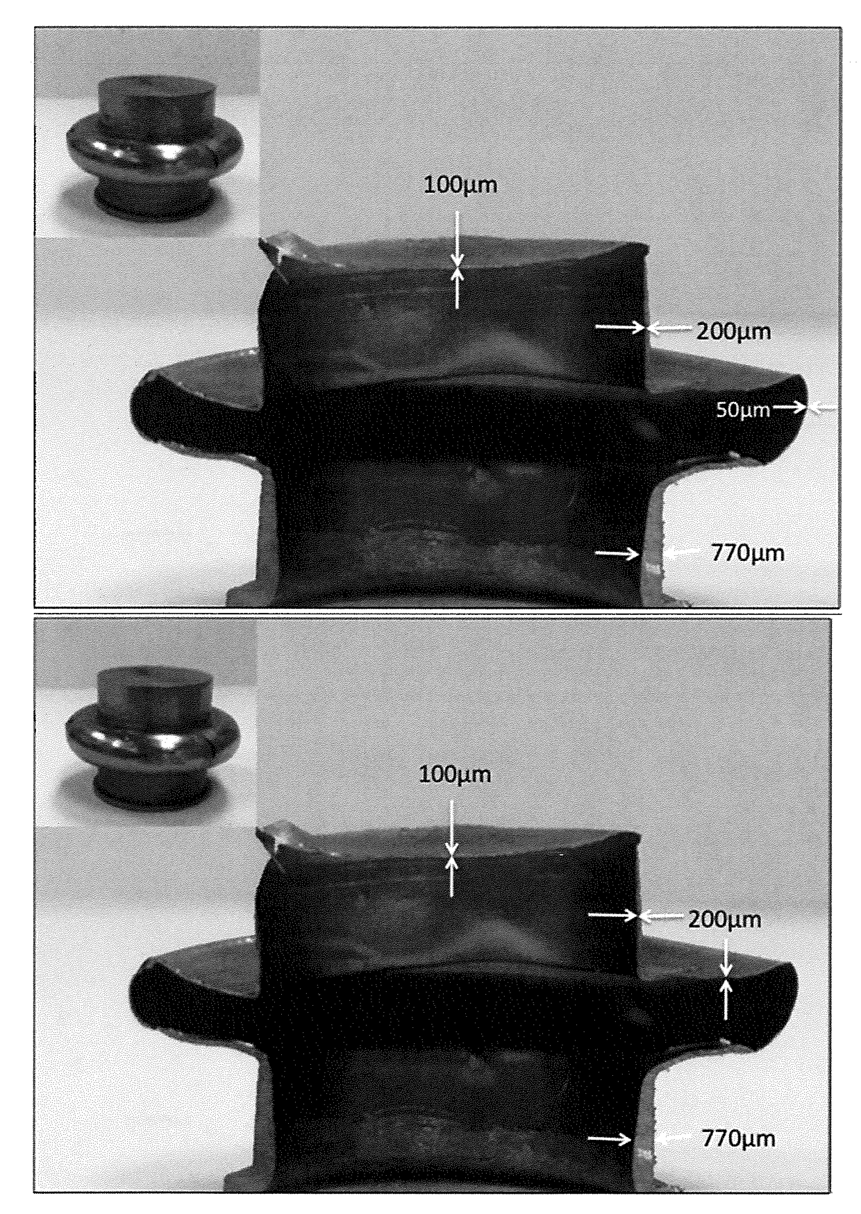 Property enabled feature integration strategies and their fabrication methods for metallic glasses