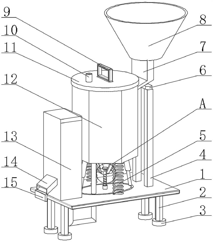 Gravity rotation type sewage treatment device