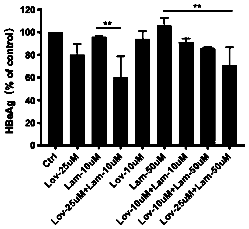 Combined medicine for treating HBV infection