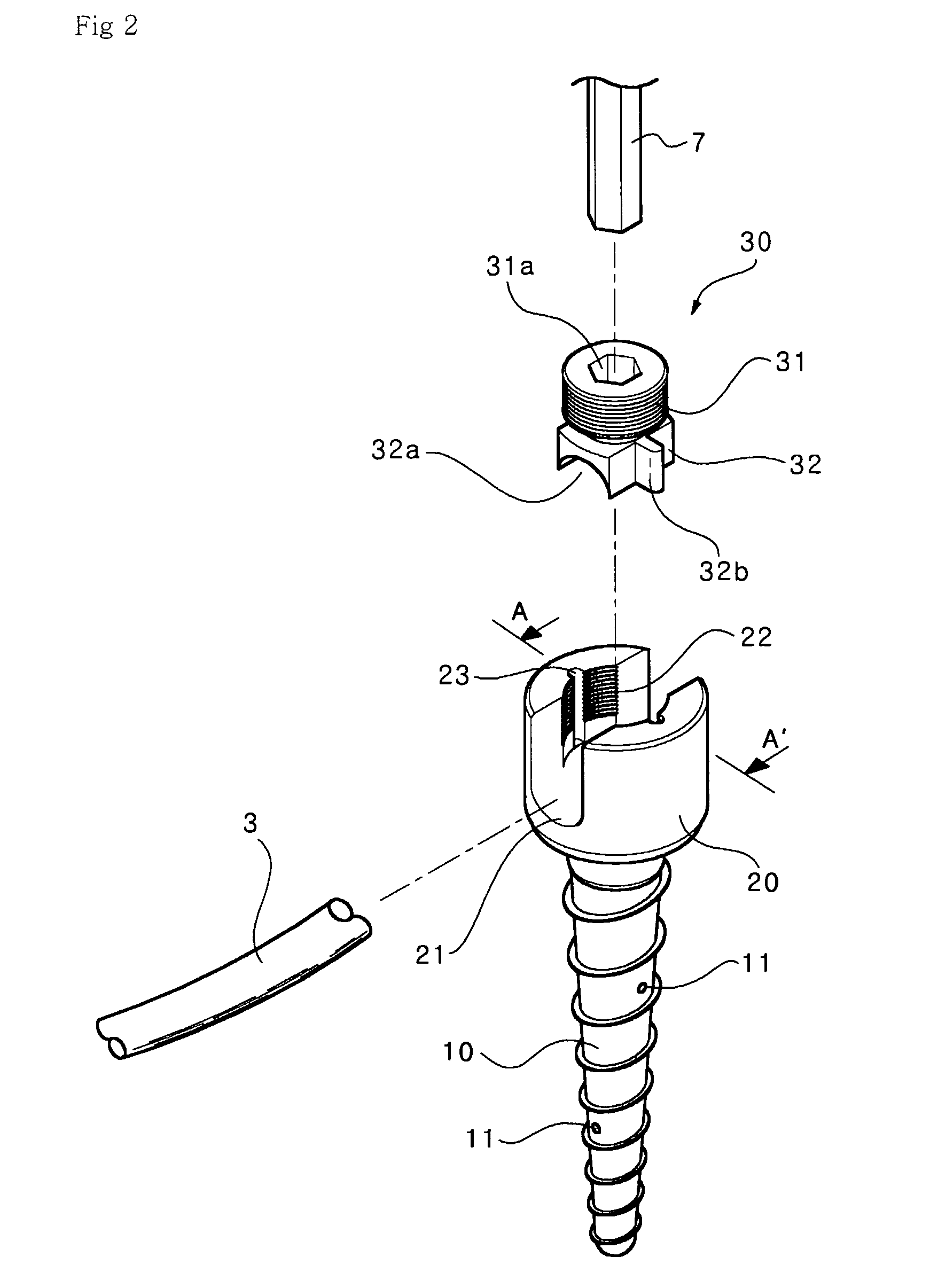 Pedicle Screw and Device for Injecting Bone Cement into Bone