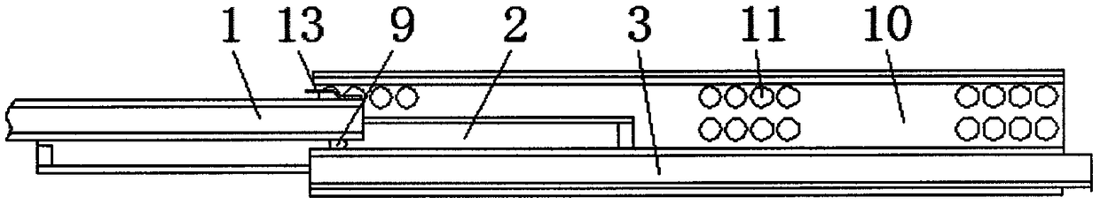 A damping slide rail with gear structure