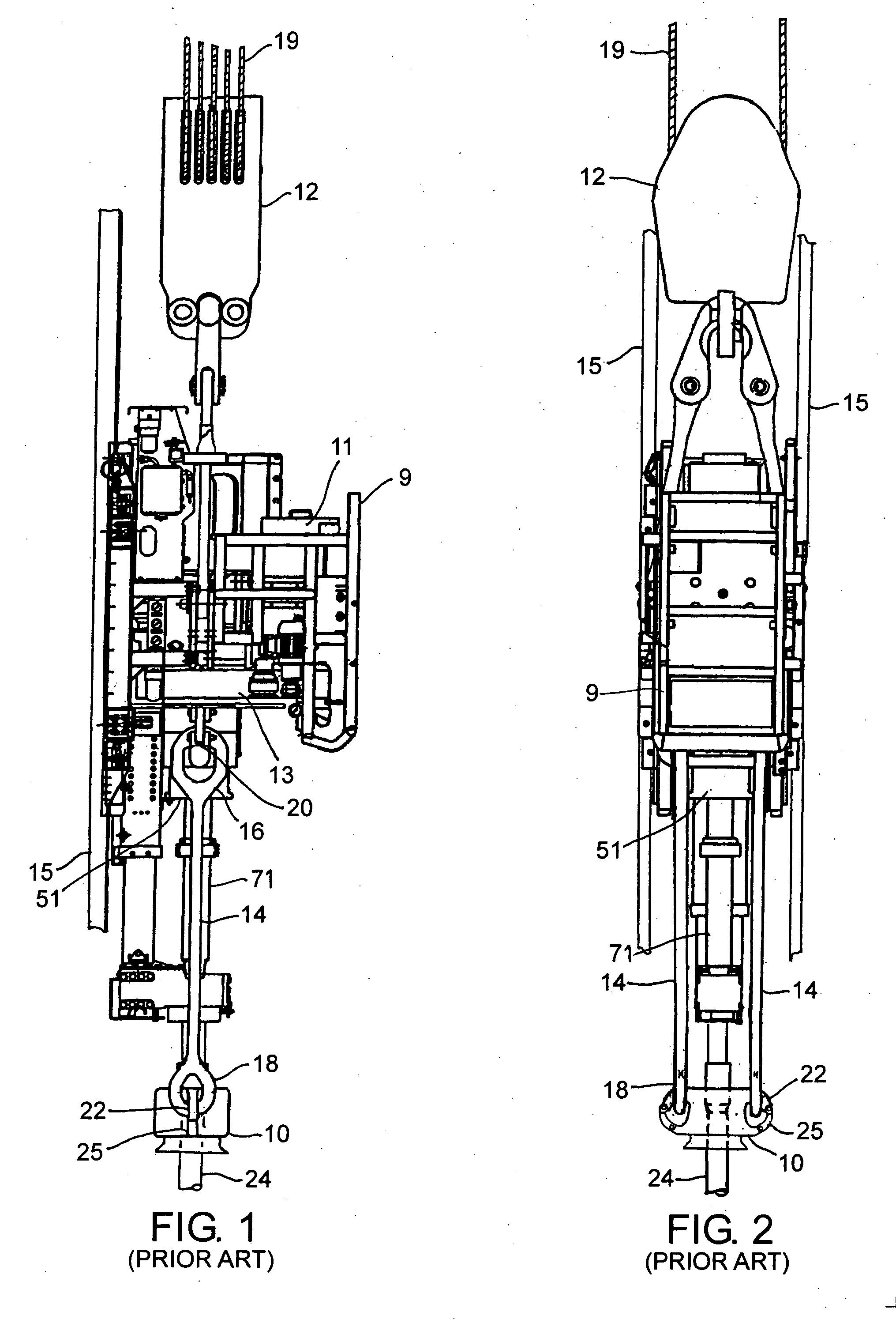 Hands-free bail-elevator locking device with combined power/control connector, bail spreader and method for use