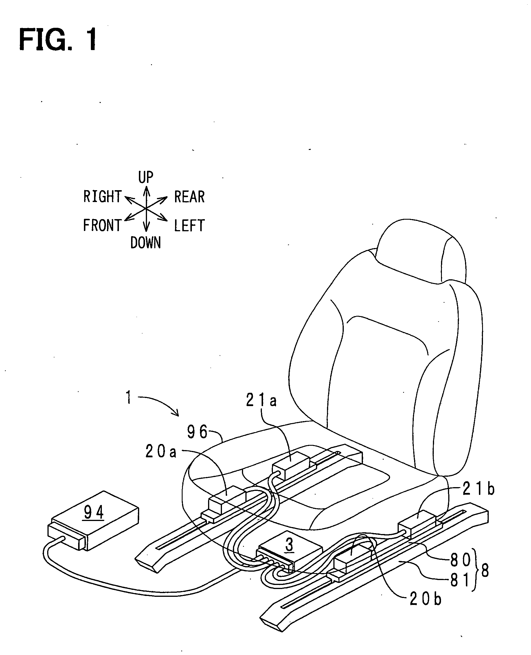 Load sensing system for seat