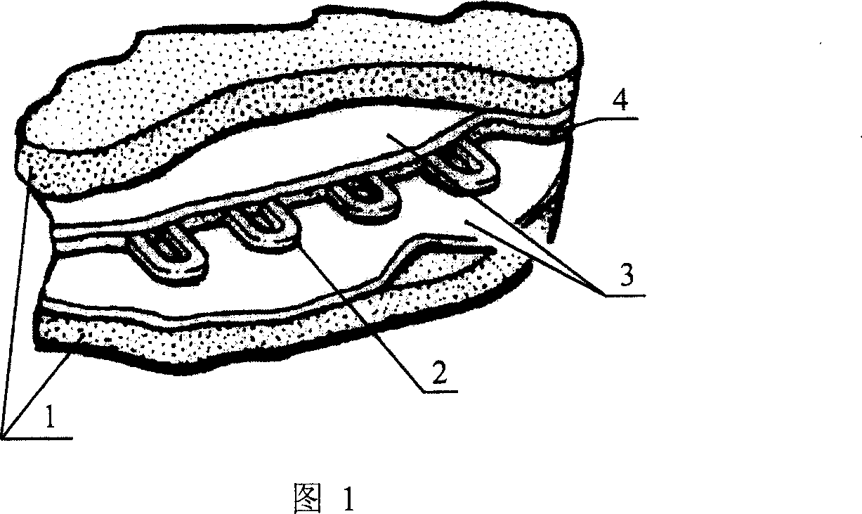 Compositely packaged foil type manganin superhigh pressure sensor