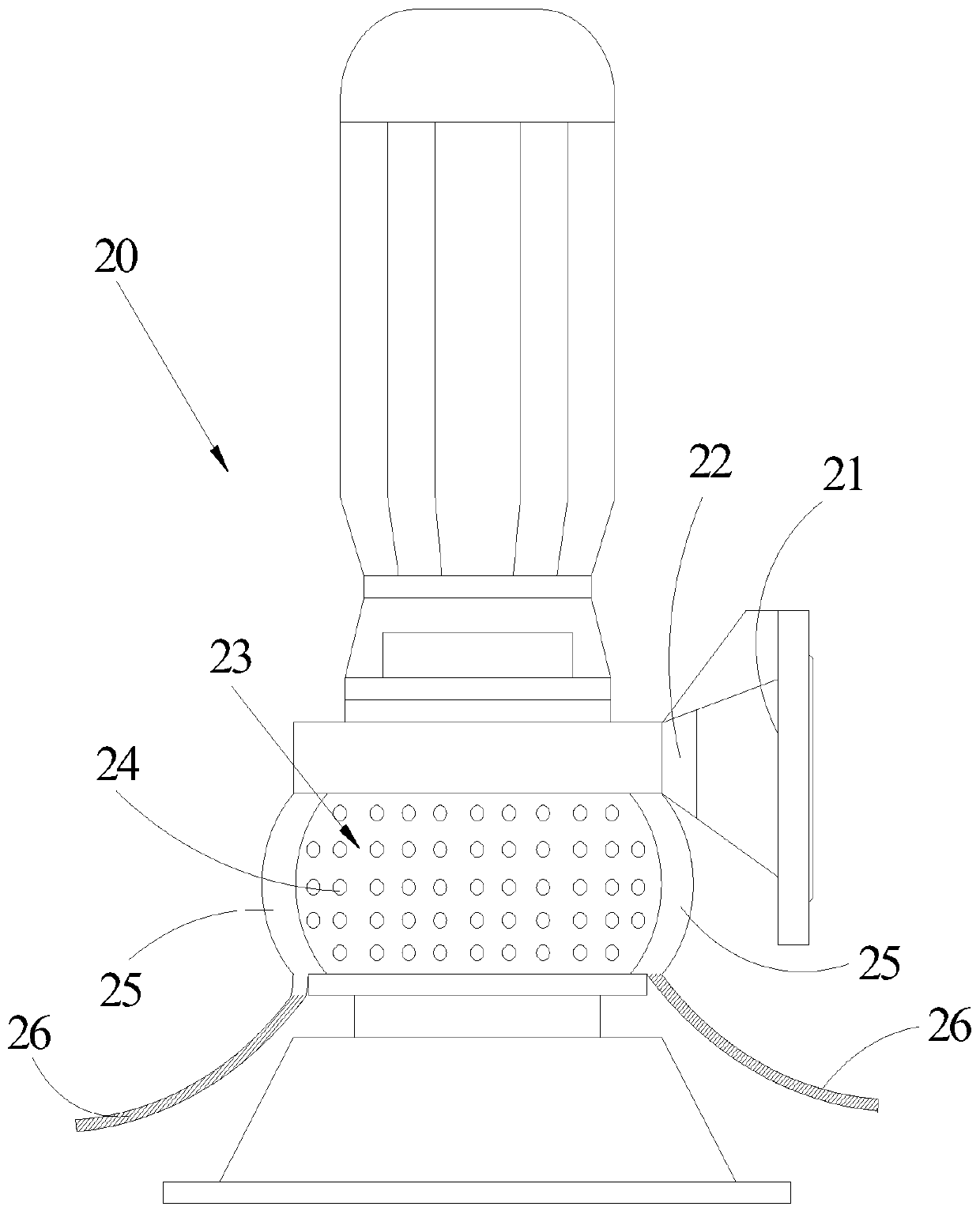 Secondary hole clearing method of cast-in-place pile