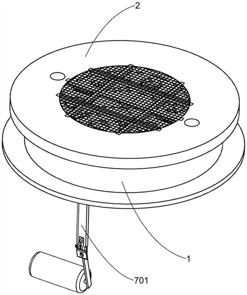 Municipal sewage well lid capable of automatically adjusting size of drain port according to drainage capacity