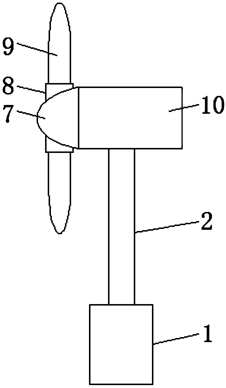 Wind power generating device with firer resisting function