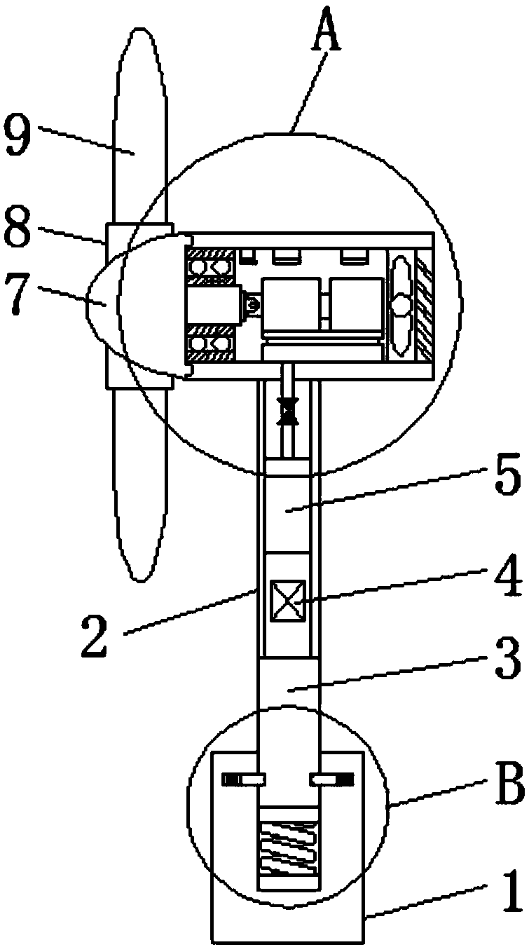 Wind power generating device with firer resisting function