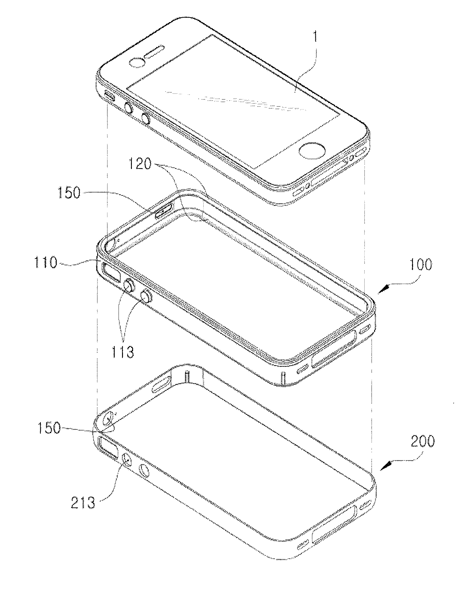 Case for bar type mobile electronic device
