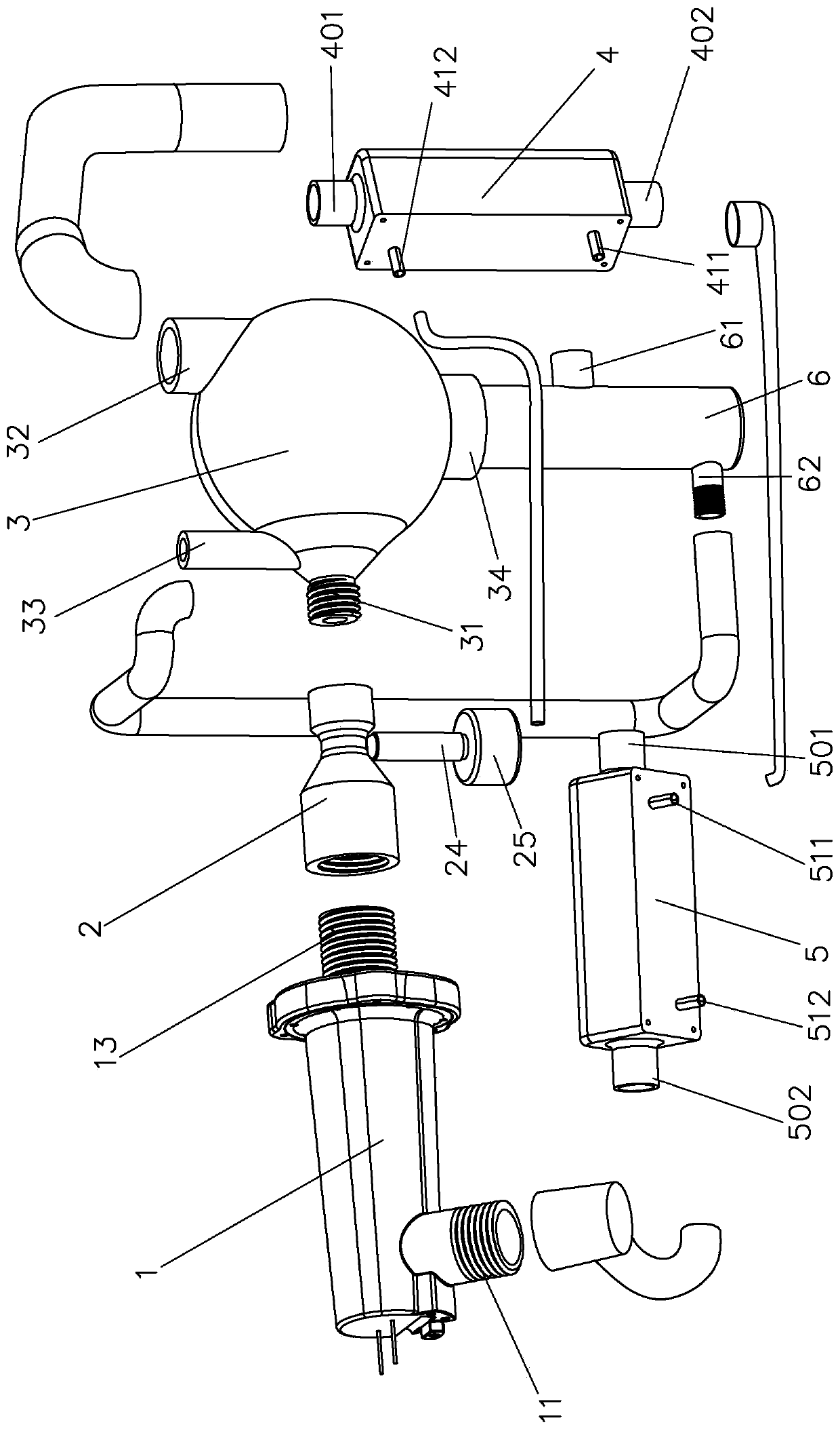 A low energy consumption pure water machine