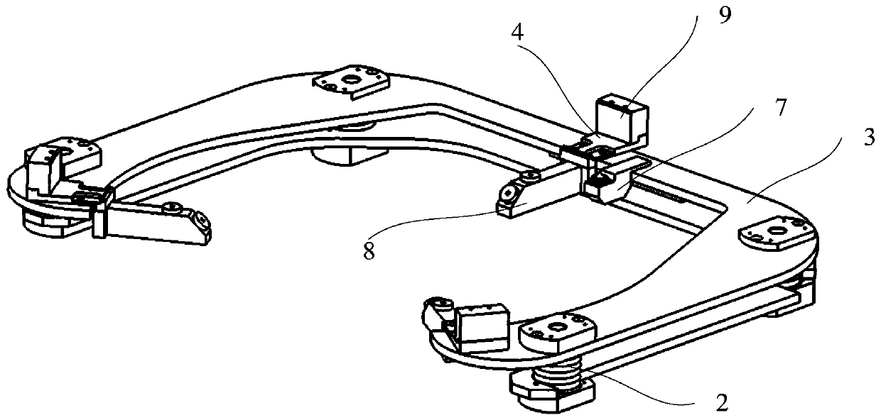 Substrate discharging mechanical arm and substrate machining system