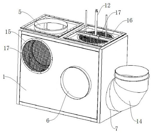 Air volume reversing device for comprehensive performance test bed of air conditioning system