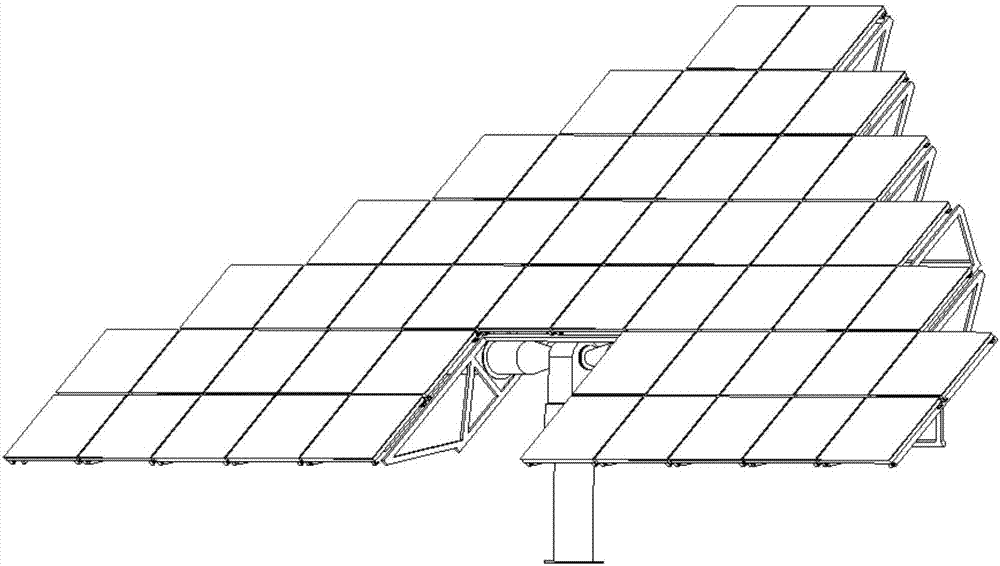 Solar tower-type thermal power generation special-shaped heliostat